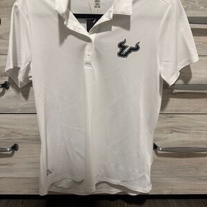 Adidas Women’s USF White Polo Shirt